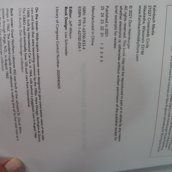 Kalmbach 01313 Guide to North American Cabooses Softcover Book 2021 Trains - Picture 5 of 6